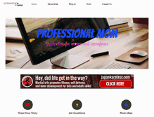 Tablet Screenshot of professionalmom.com